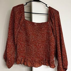 Super cute off the shoulder top!